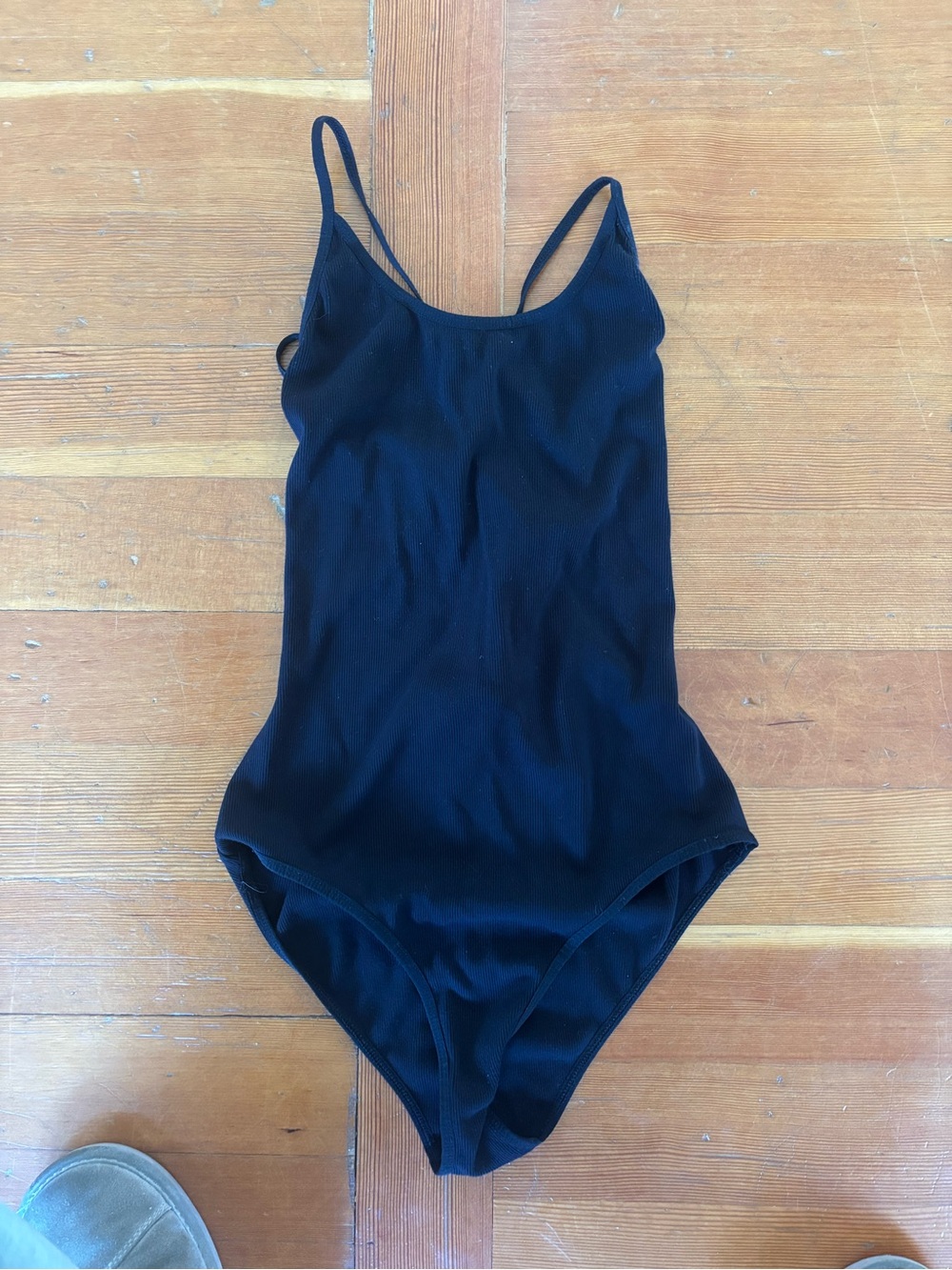 Wilfred Black Ribbed women’s ' One-Piece Bodysuit